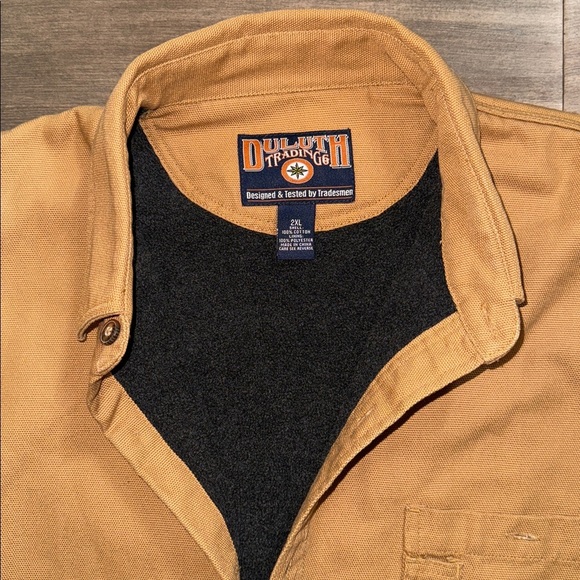 Duluth Trading Company Fleece Lined Work Shacket SZ 2XL - Picture 7 of 8